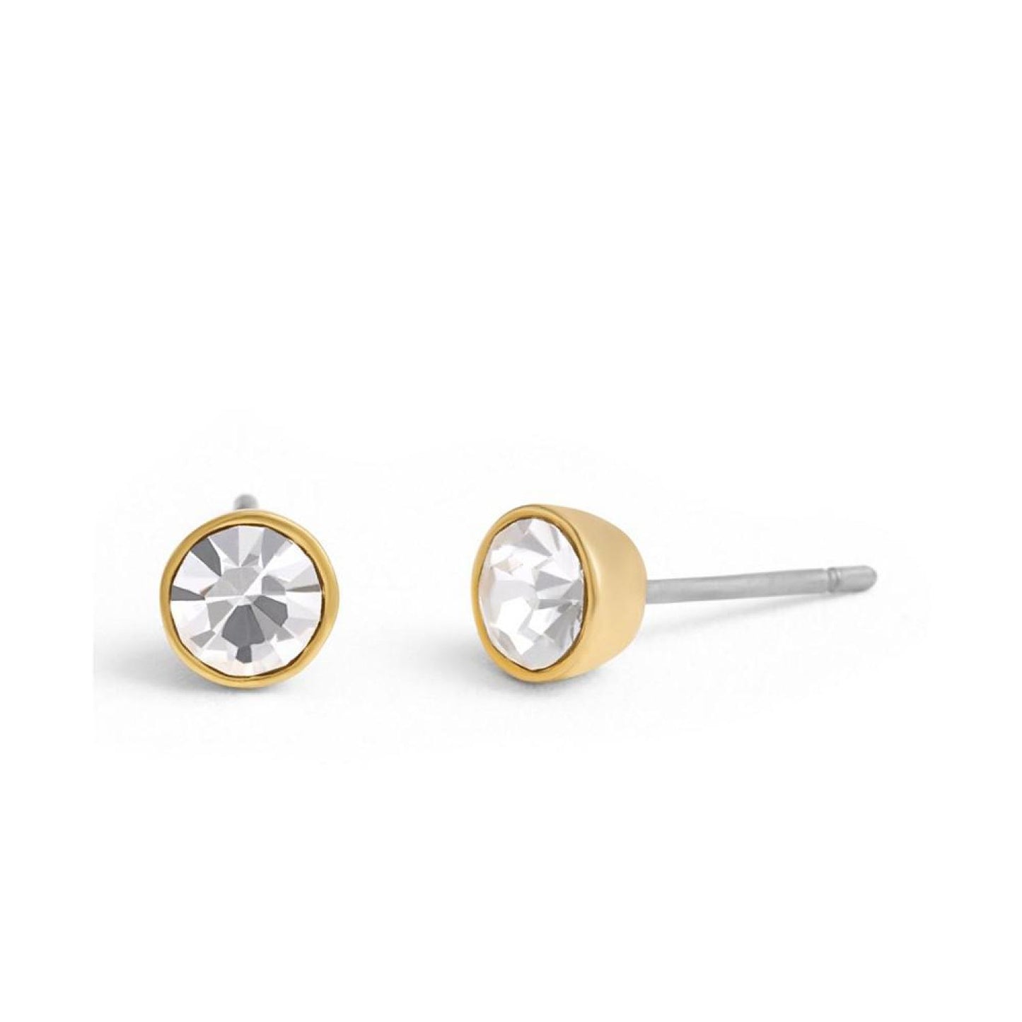 Faux Stone Convertible Halo Stone Stud Earrings