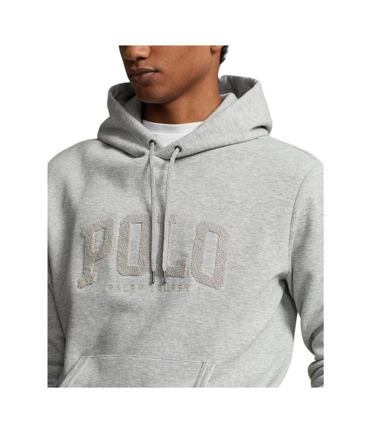 Logo Double-Knit Mesh-Face Hoodie