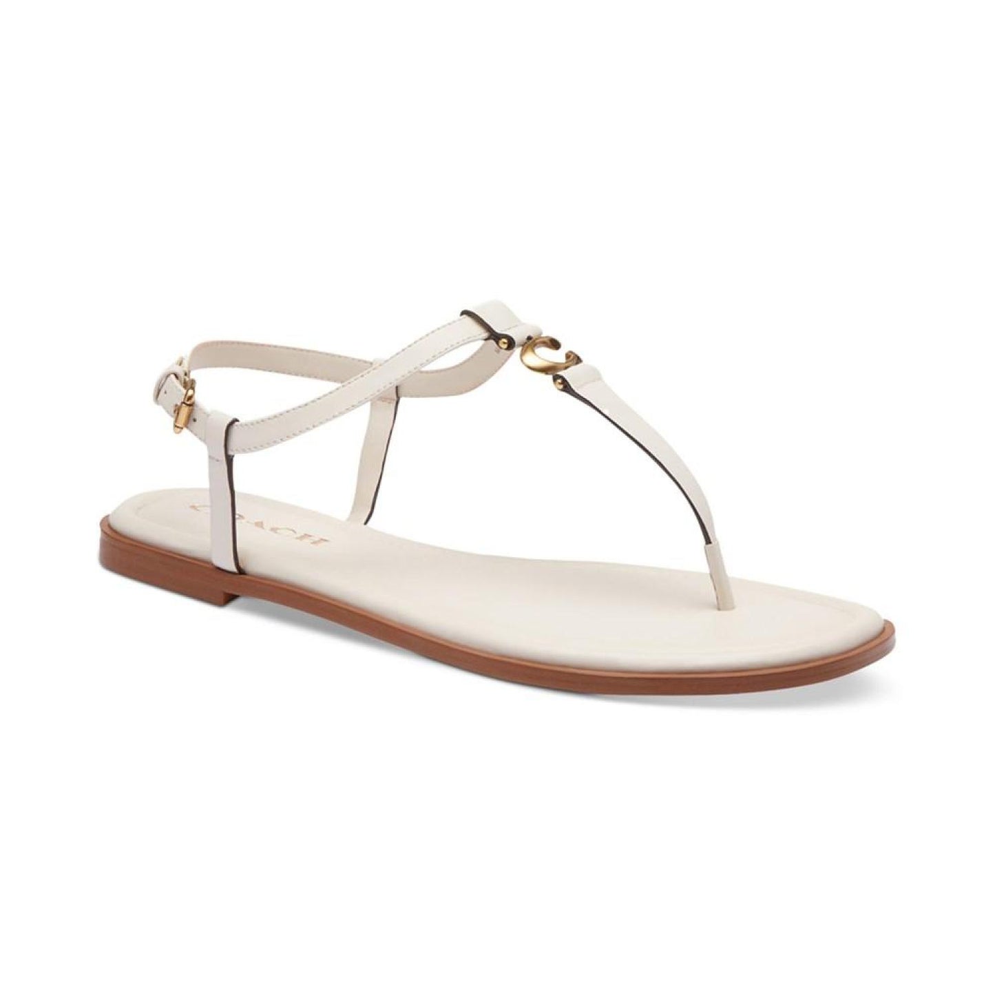 Women's Jessica Sculpted "C" Ankle-Strap Thong Flat Sandals