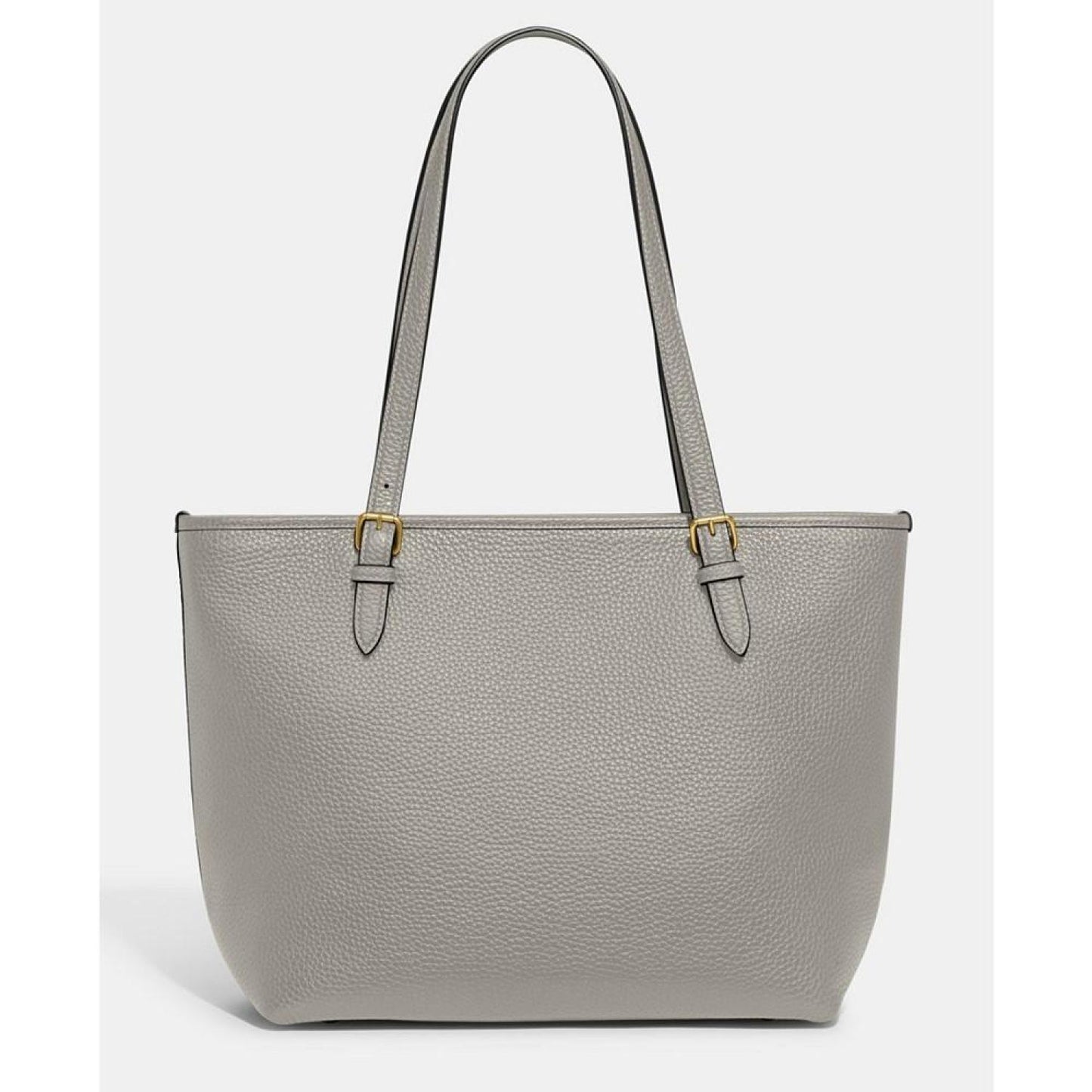 Polished Pebble Leather Taylor Tote with C Dangle Charm