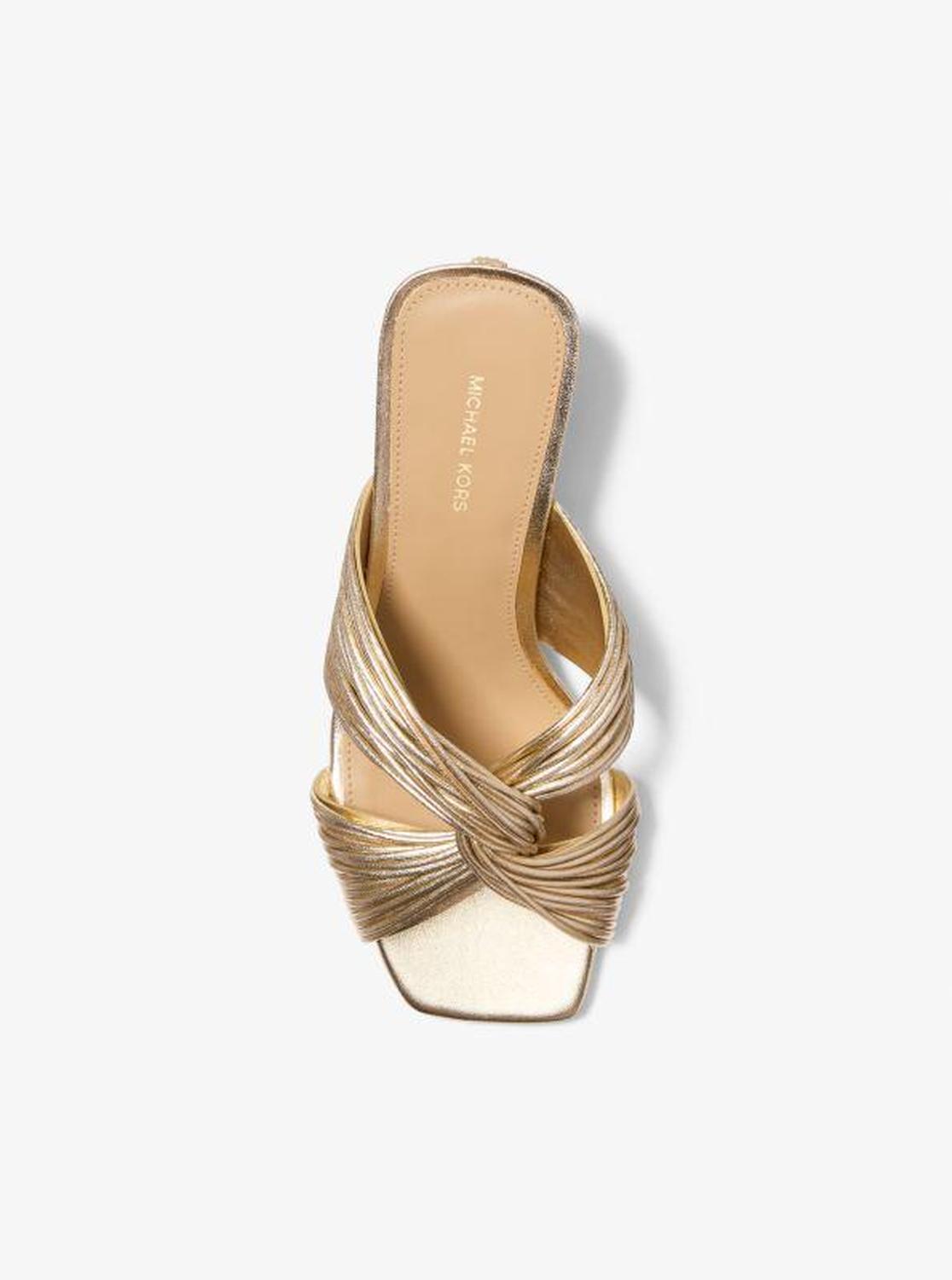 Alessia Metallic Mule Sandal