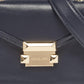 Michael Kors Navy Blue Leather Mini Whitney Top Handle Bag