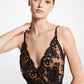 Paillette Embroidered Chantilly Lace Slip Gown