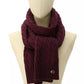 Soft Rib Cable Knit Scarf