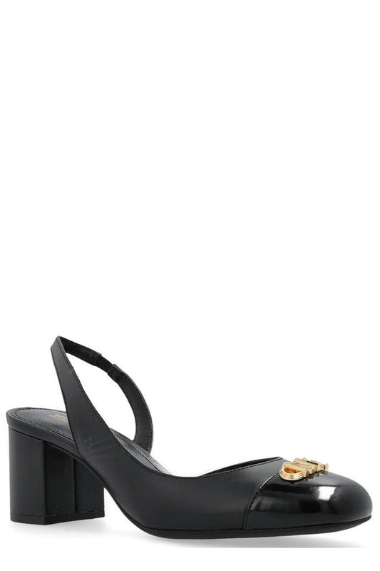 Michael Michael Kors Logo Plaque Slingback Pumps