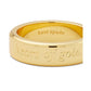 Engraved Idiom Script Band Ring