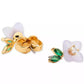 Bursting Blooms Gold-Tone Crystal Stud Earrings