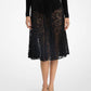 Floral Lace Pleated Skirt