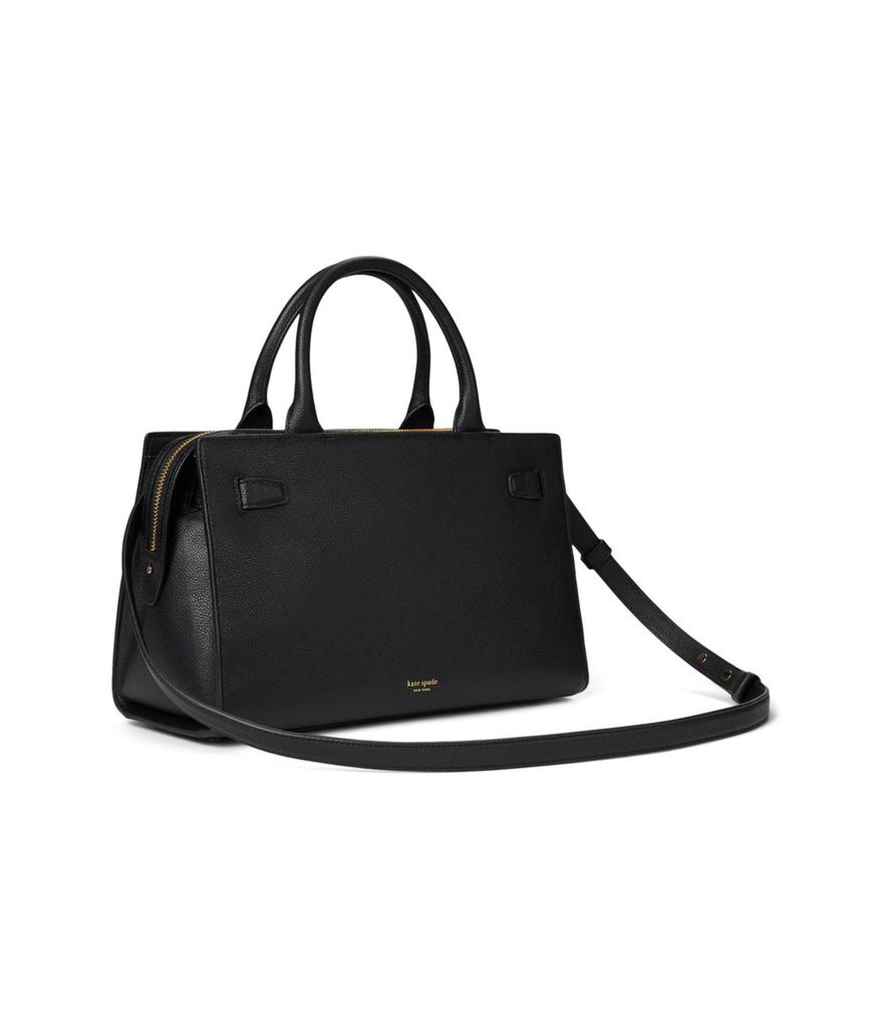 Tribeca Pebbled Leather Satchel