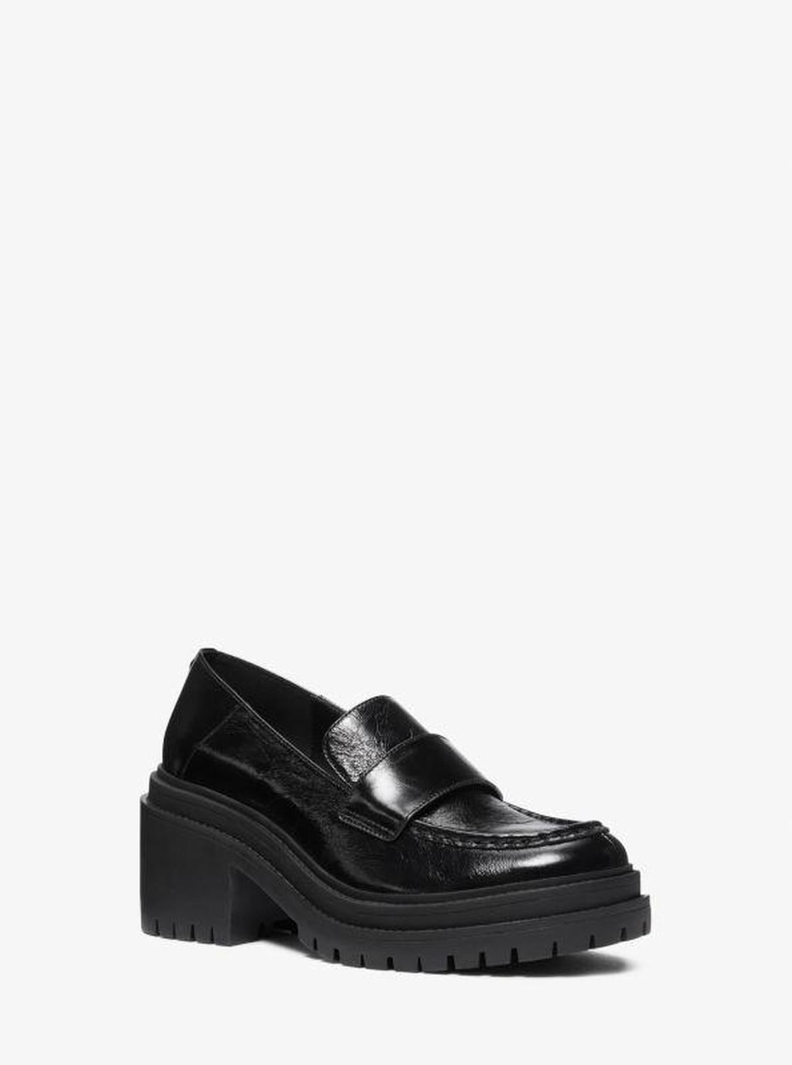 Rocco Crackled Patent Leather Loafer