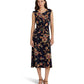 Floral Twist-Front Stretch Jersey Dress