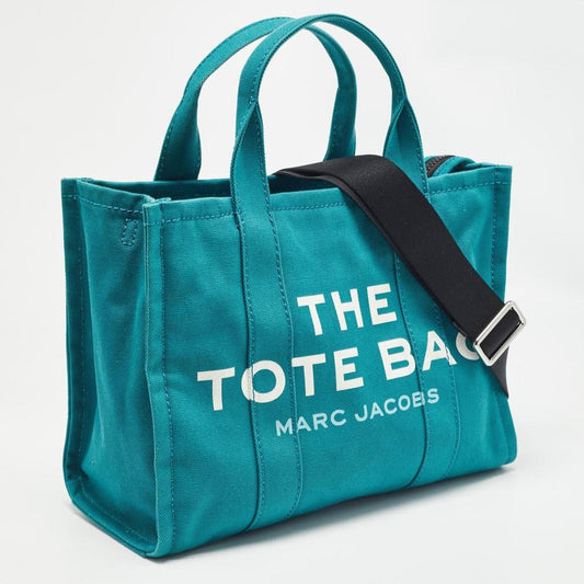 Marc Jacobs Teal Green Canvas Medium The Tote Bag