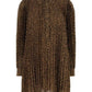 Michael Michael Kors Pleated Cheetah Print Georgette Dress