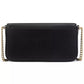 Devin Saffiano Leather Flap Chain Wallet