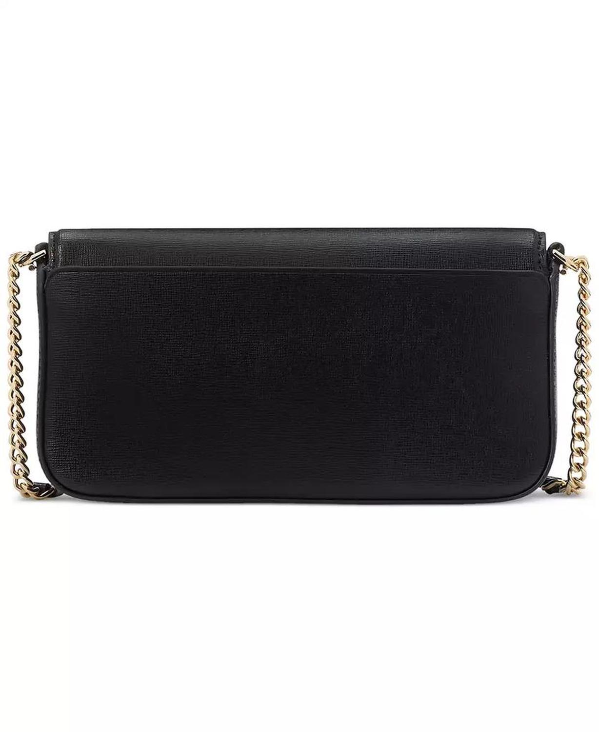 Devin Saffiano Leather Flap Chain Wallet