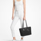 Sheila Large Woven Logo Nylon Tote Bag