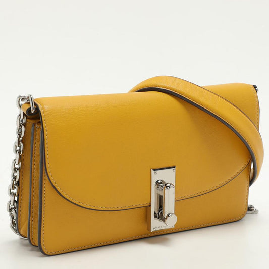 Yellow Leather Wallet On Chain