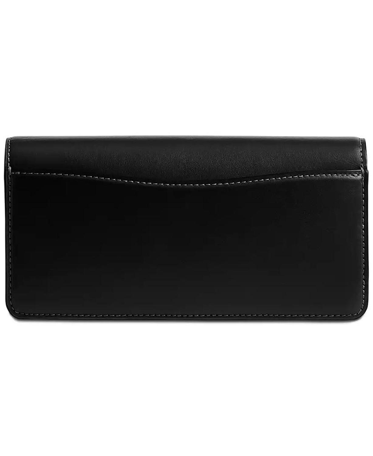 Refined Leather Essential Long Wallet on Chain