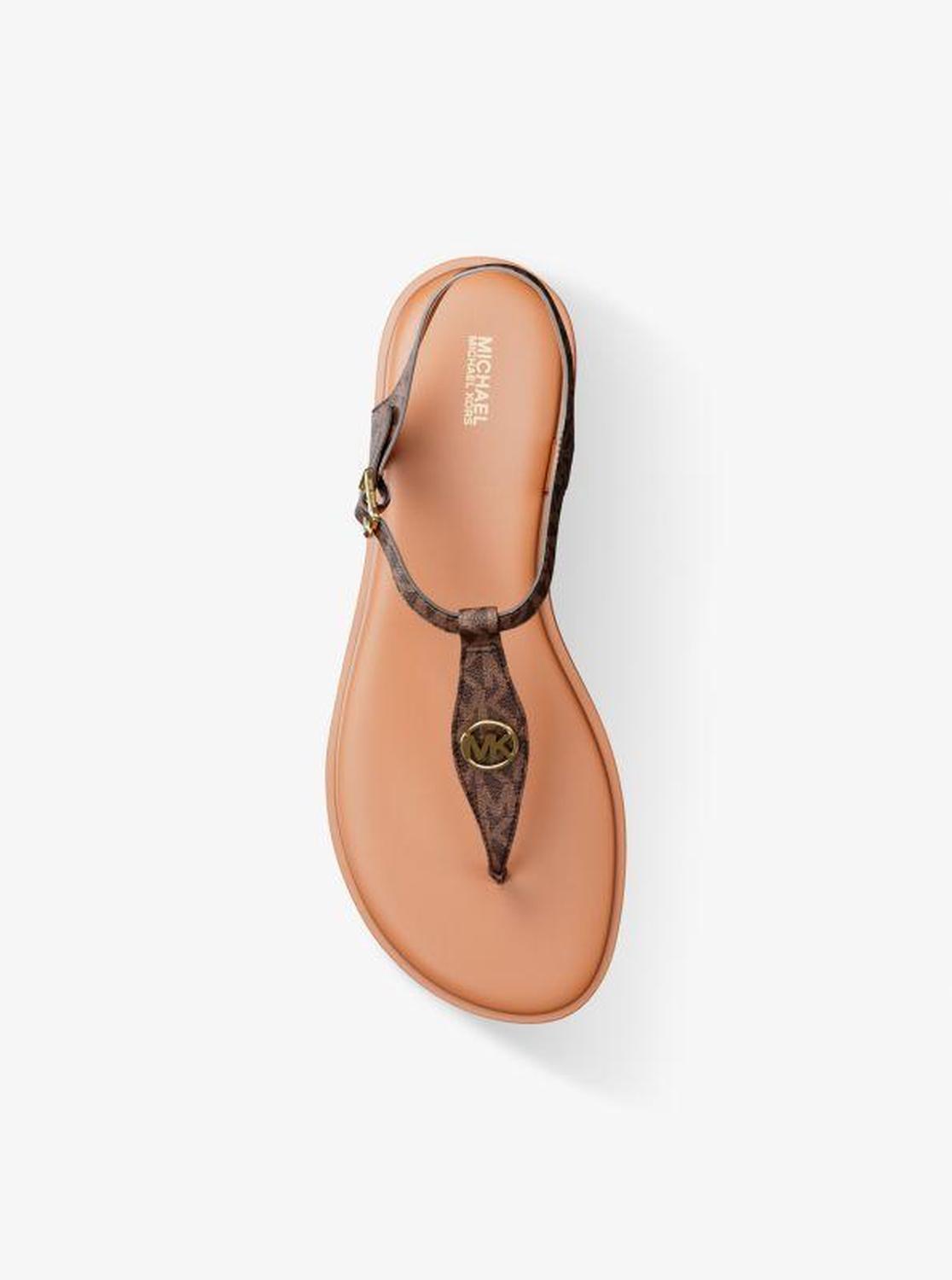 Mallory Signature Logo T-Strap Sandal