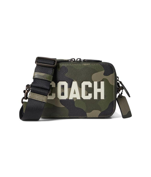 Charter Crossbody 19 With Camo Print And Coach Graphic