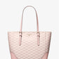 Aria Large Signature Logo Jacquard Tote Bag