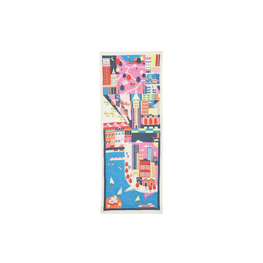 Women's City Map Oblong Scarf