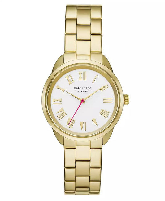 Women's Crosstown Three-Hand Gold-Tone Watch 34mm