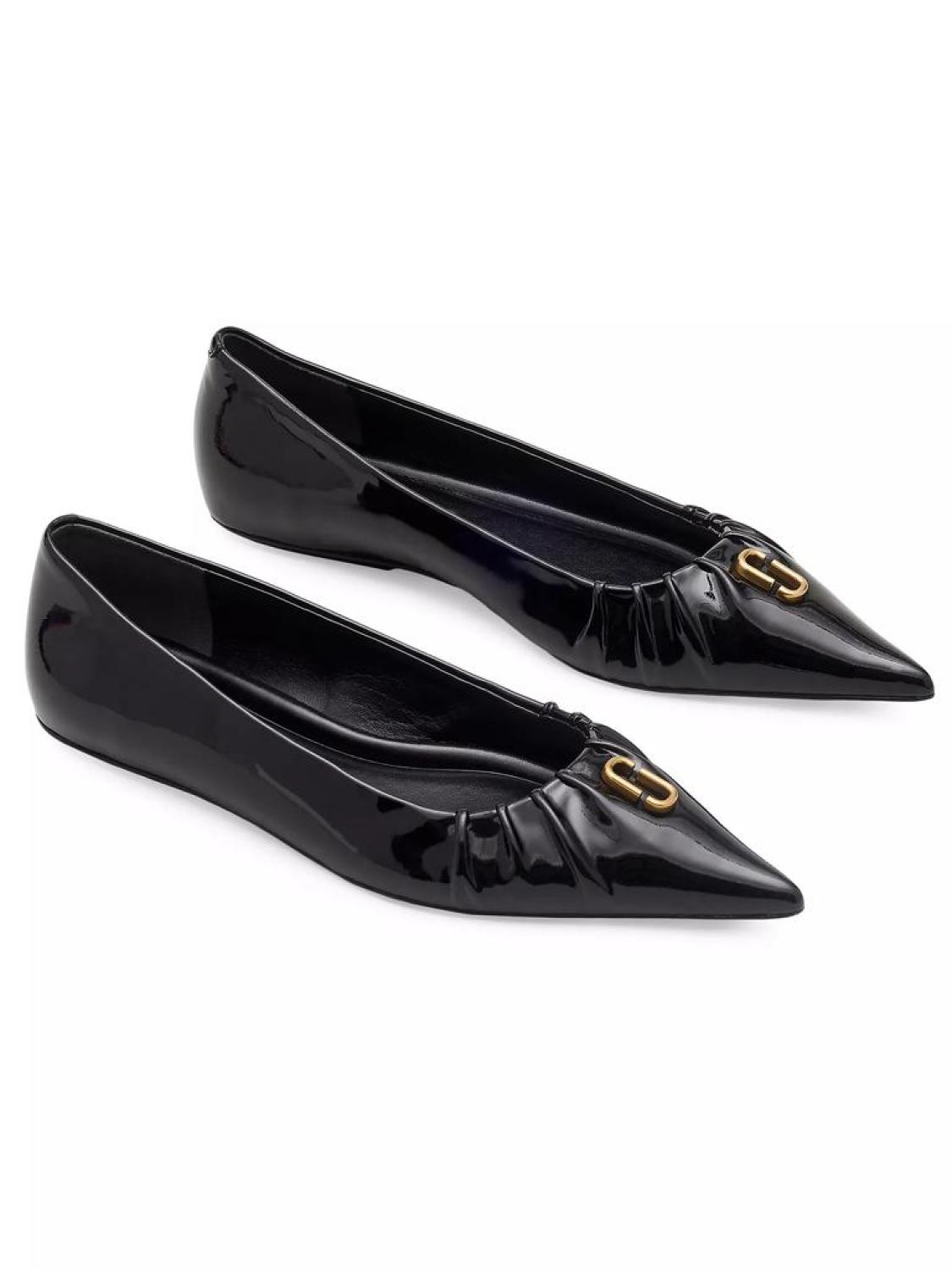 The Ali Leather Ballerina Flats