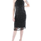 Womens Embellished Halter Cocktail and Party Dress