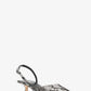 Luna Snake Embossed Leather Slingback Kitten Pump