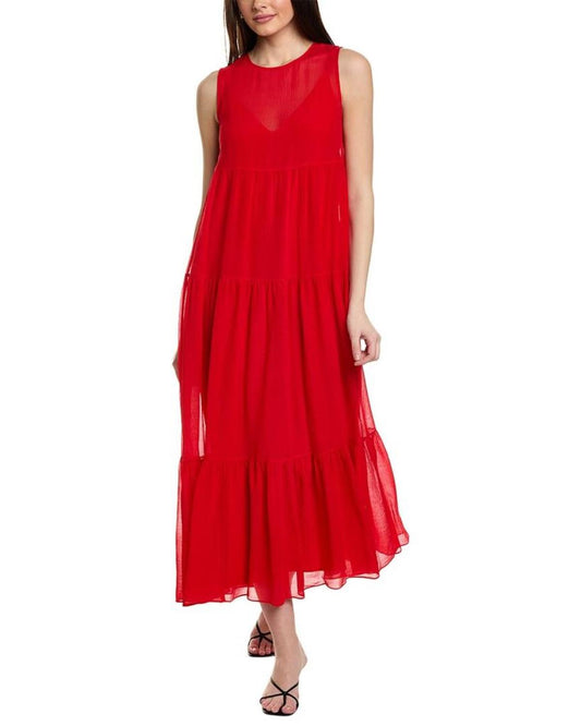 Max Mara Studio Fago Silk-Blend Maxi Dress