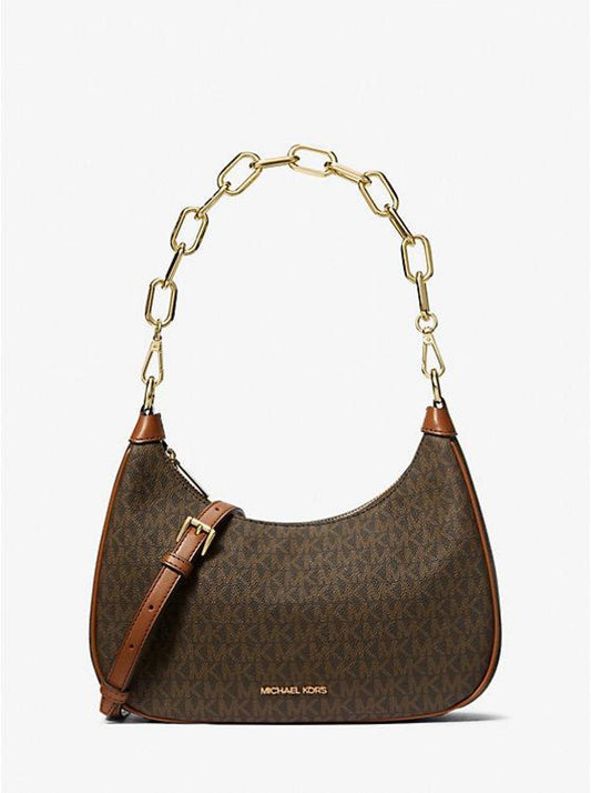 Cora Large Signature Logo Shoulder Bag