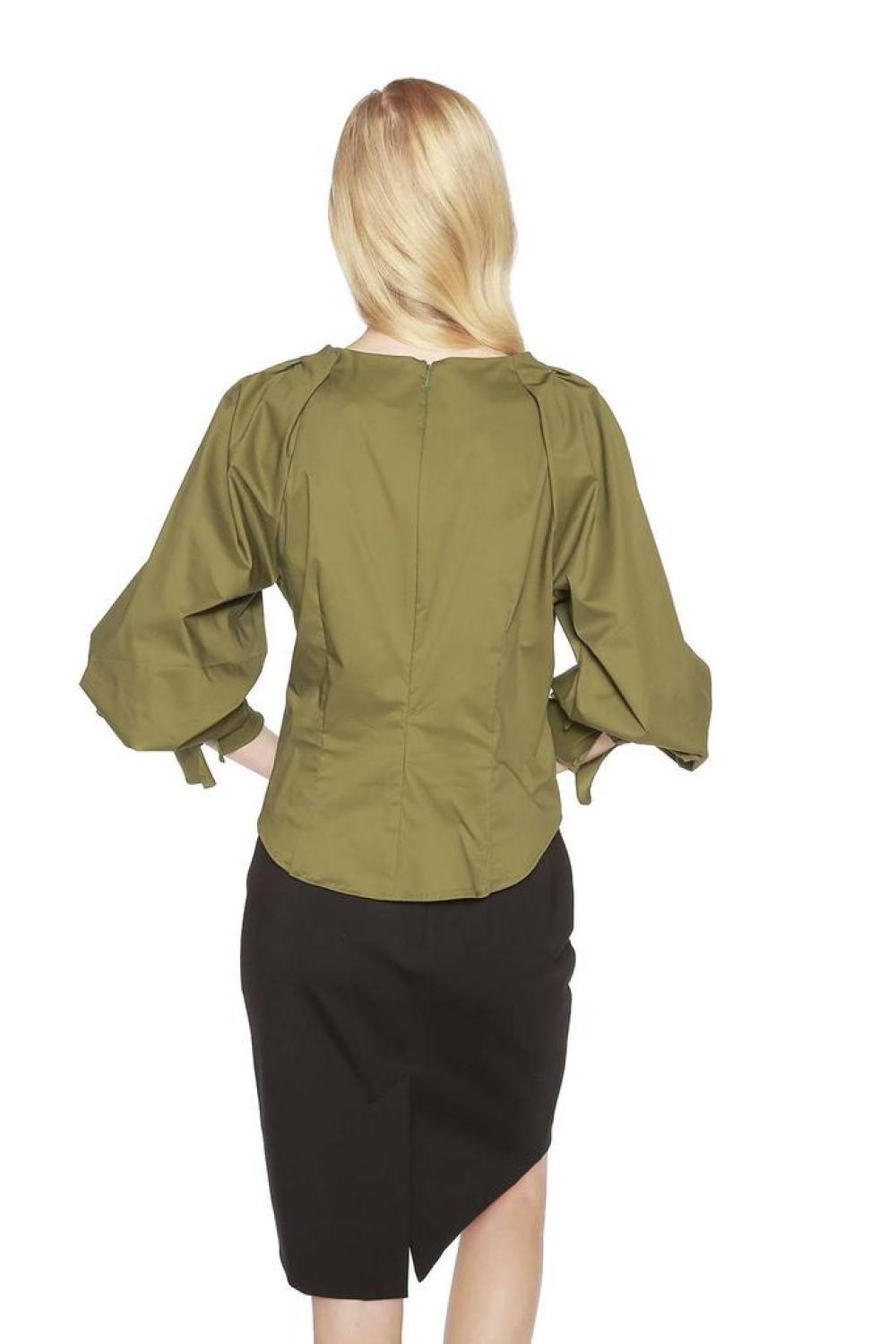 Edera Top In Olive Green