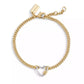 Two-Tone Signature Carabiner Heart Link Bracelet