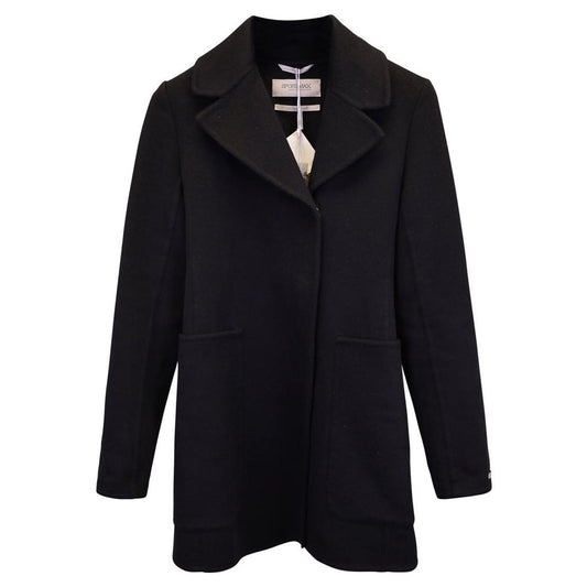 Max Mara SportMax Over Coat in Black Cashmere