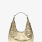 Nolita Small Metallic Crackled Leather Hobo Shoulder Bag