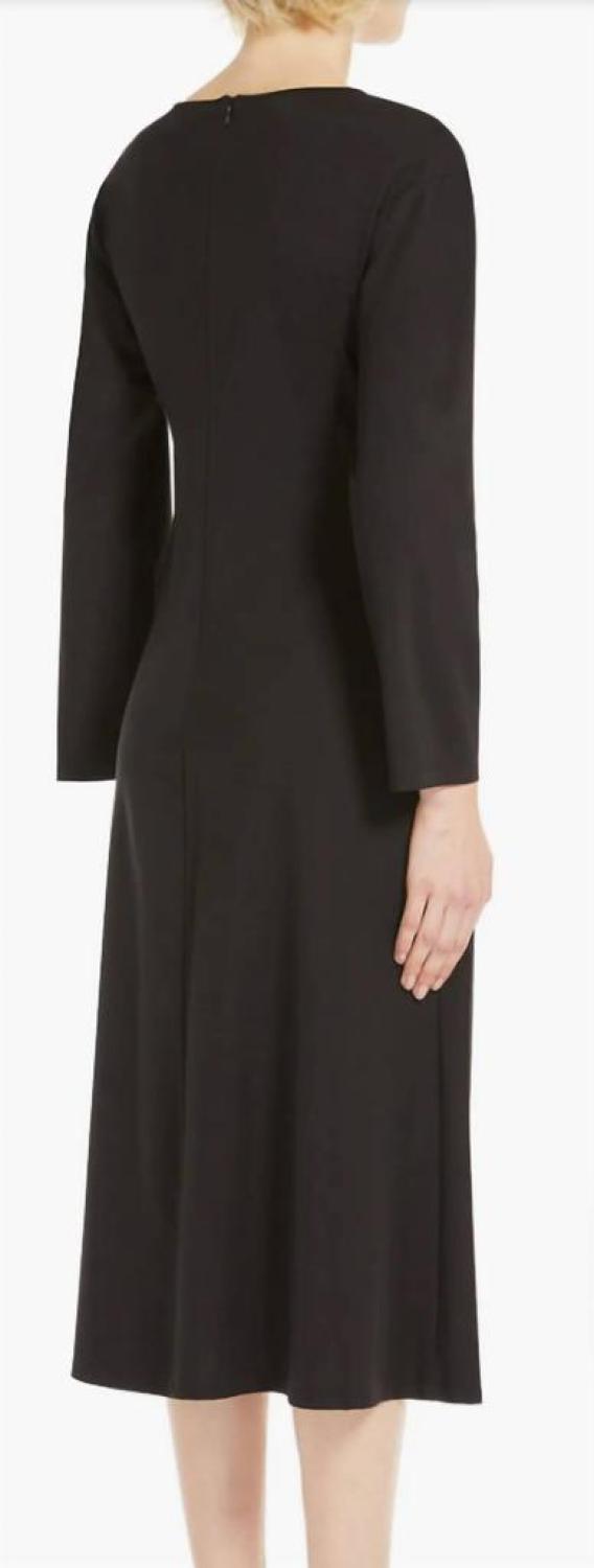 Weekend Romania Jersey Ruched Dress In Black