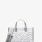 Gigi Small Metallic Zebra Jacquard Messenger Bag