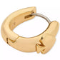 Spade Oval Huggie Hoop Earrings