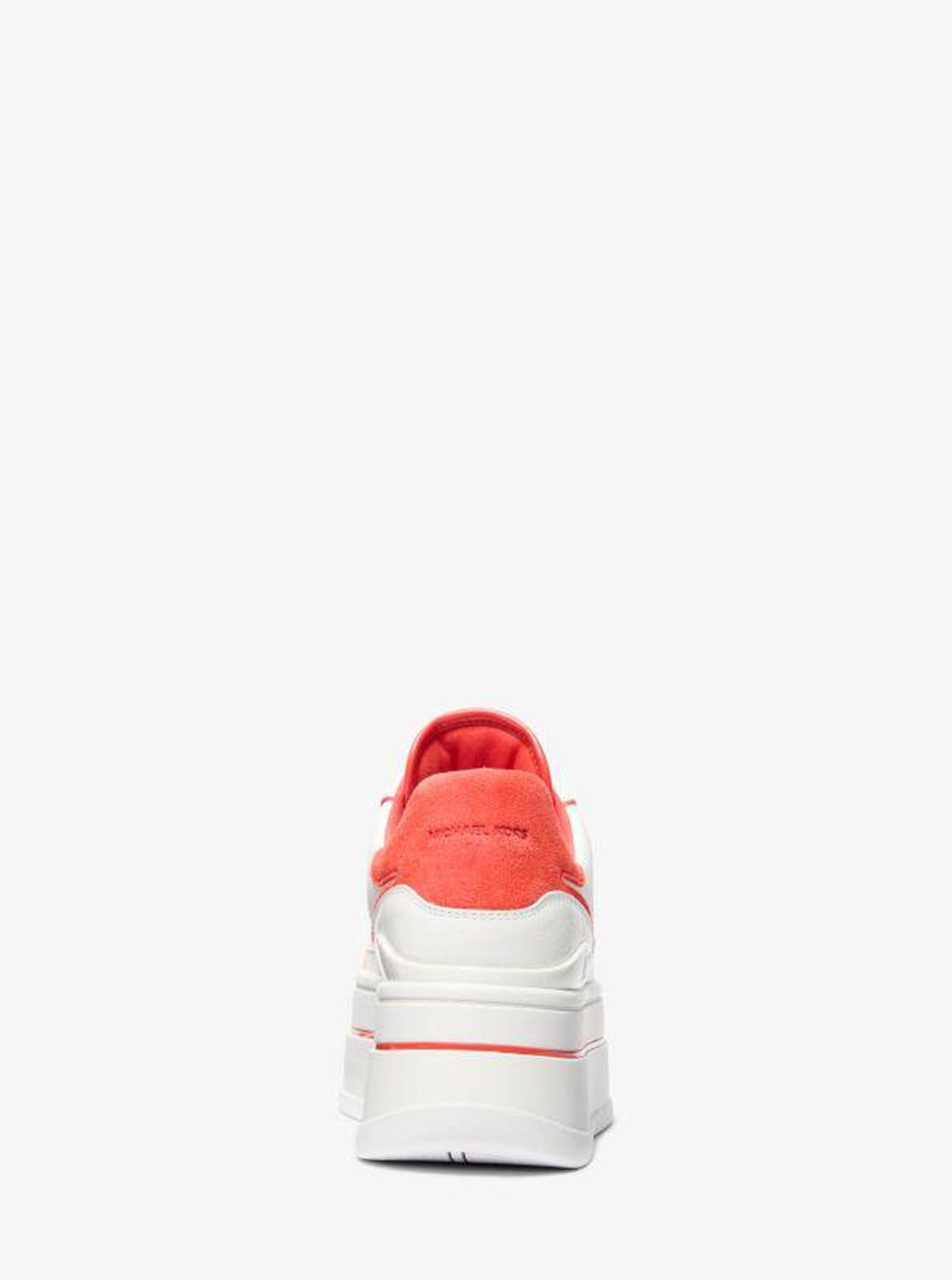 Hayes Two-Tone Leather Platform Sneaker