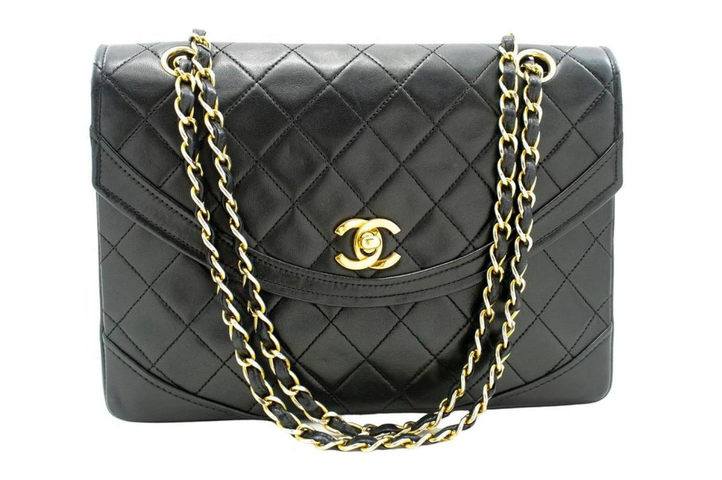 Chanel Half Moon  Leather Shoulder Bag (Pre-Owned)