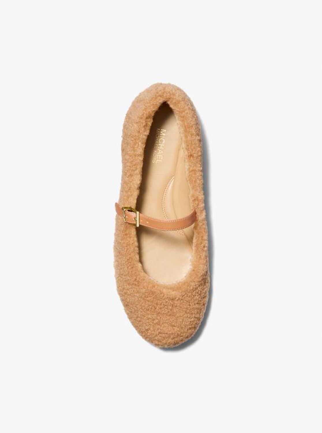 Mara Faux Shearling Ballet Flat