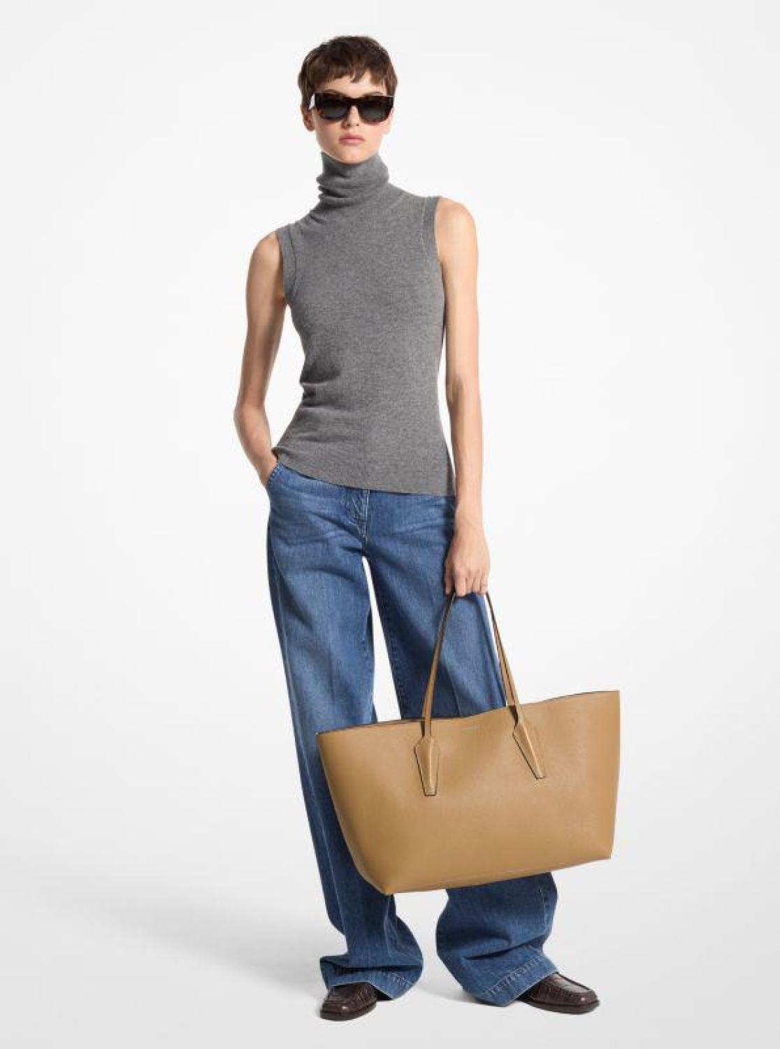 Melrose Pebbled Leather Tote Bag