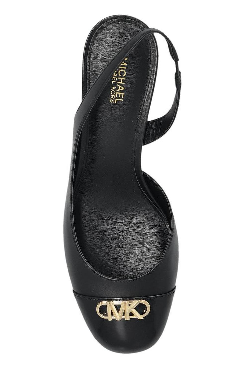 Michael Michael Kors Logo Plaque Slingback Pumps