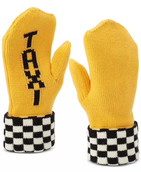 Women's Taxi Checkboard Mittens