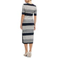 Women's Structured-Stripe Dress