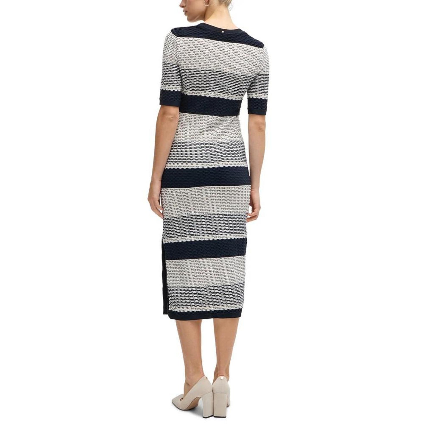 Women's Structured-Stripe Dress