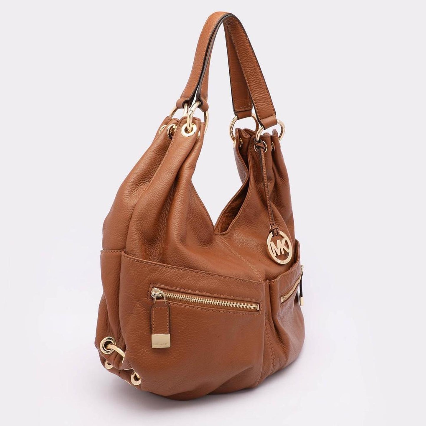 Michael Kors Brown Leather Large Layton Hobo