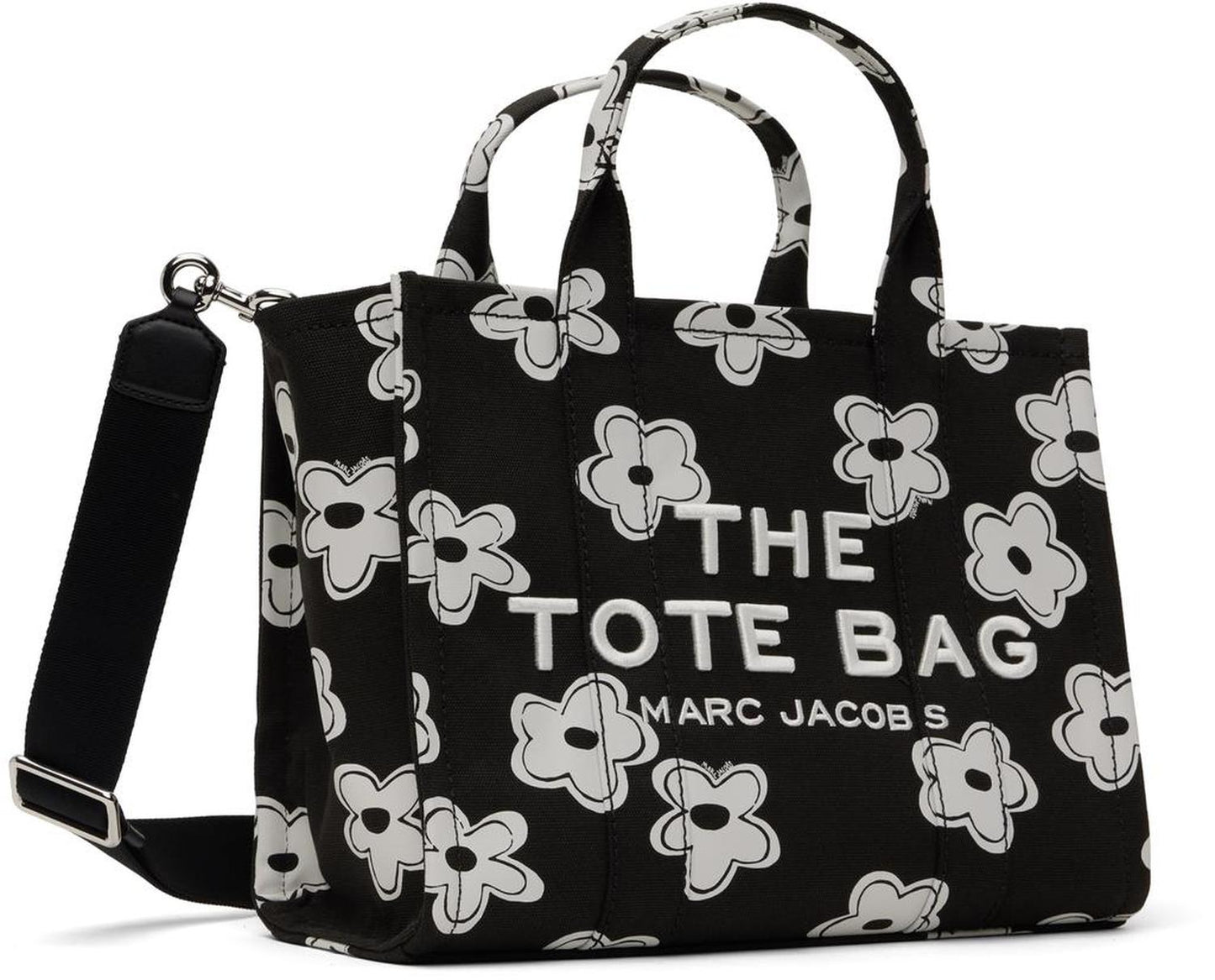 Black 'The Daisy Canvas Medium Tote Bag' Tote