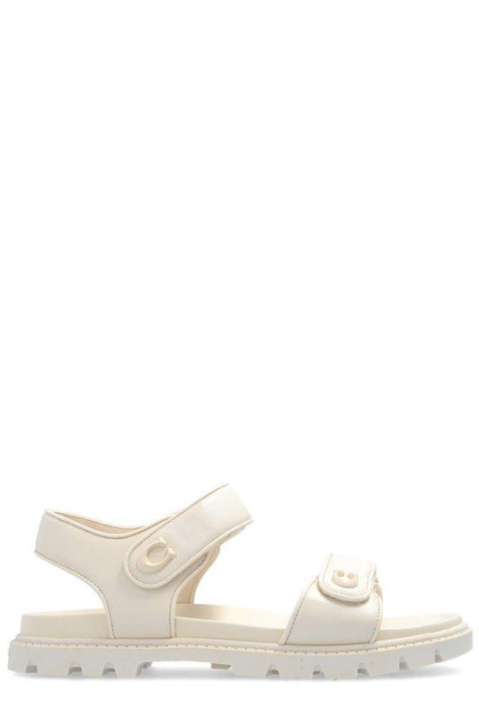 Coach Brynn Logo-Plaque Sandals